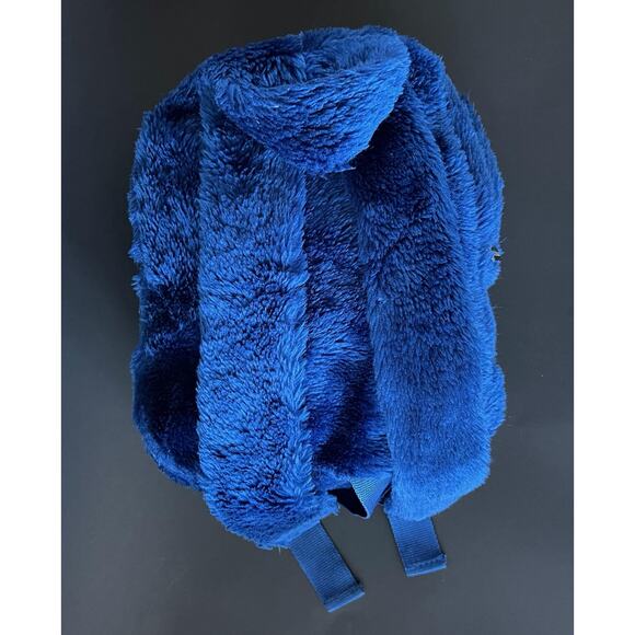 Vintage 90s United Colors of Benetton Blue Fuzzy Backpack - Rare main image 11